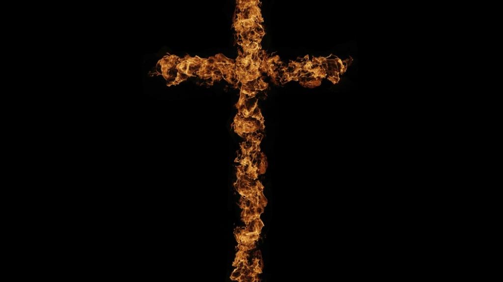 燃烧的火焰十字架