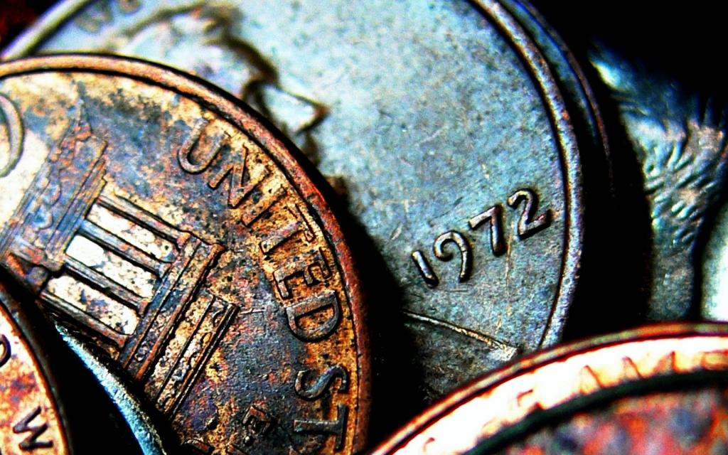 从美国的旧硬币