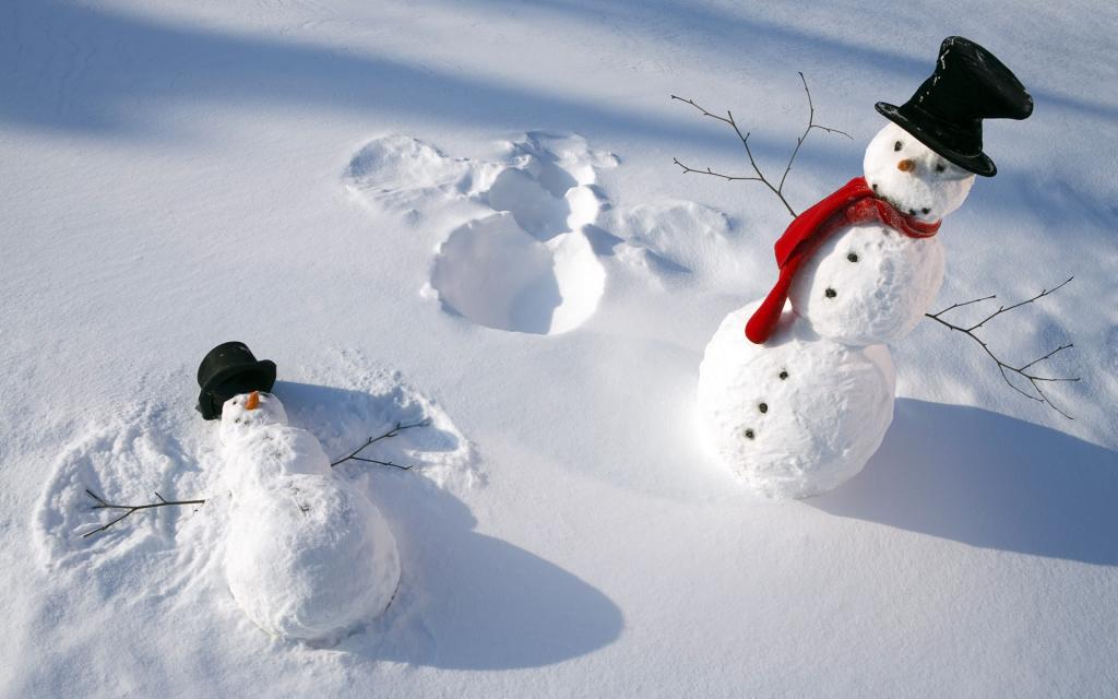 雪，笑话，围巾，雪人，帽子