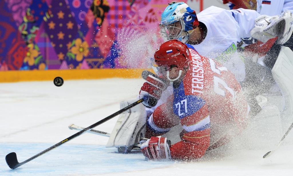 奥运在索契曲棍球俄罗斯