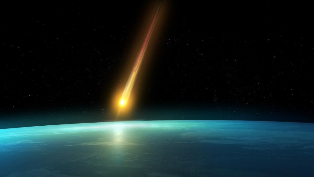 彗星落到地球上