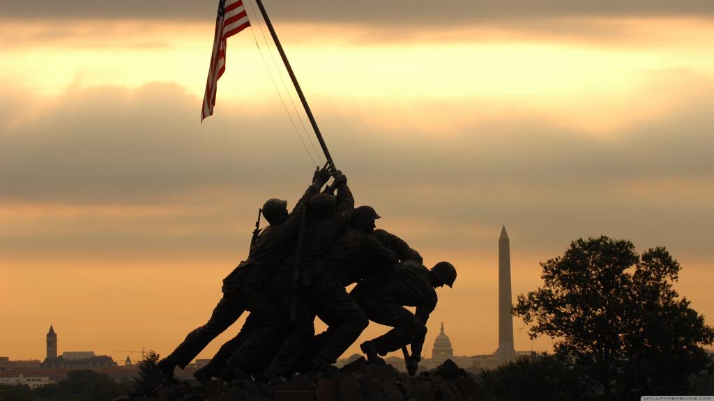 士兵纪念碑在华盛顿