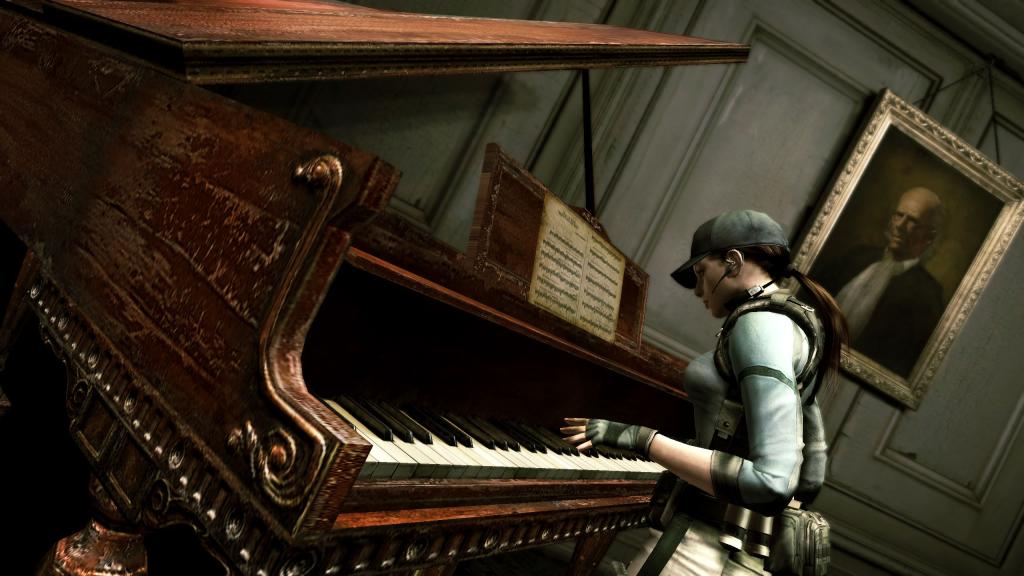 电子游戏生化危机和旧钢琴