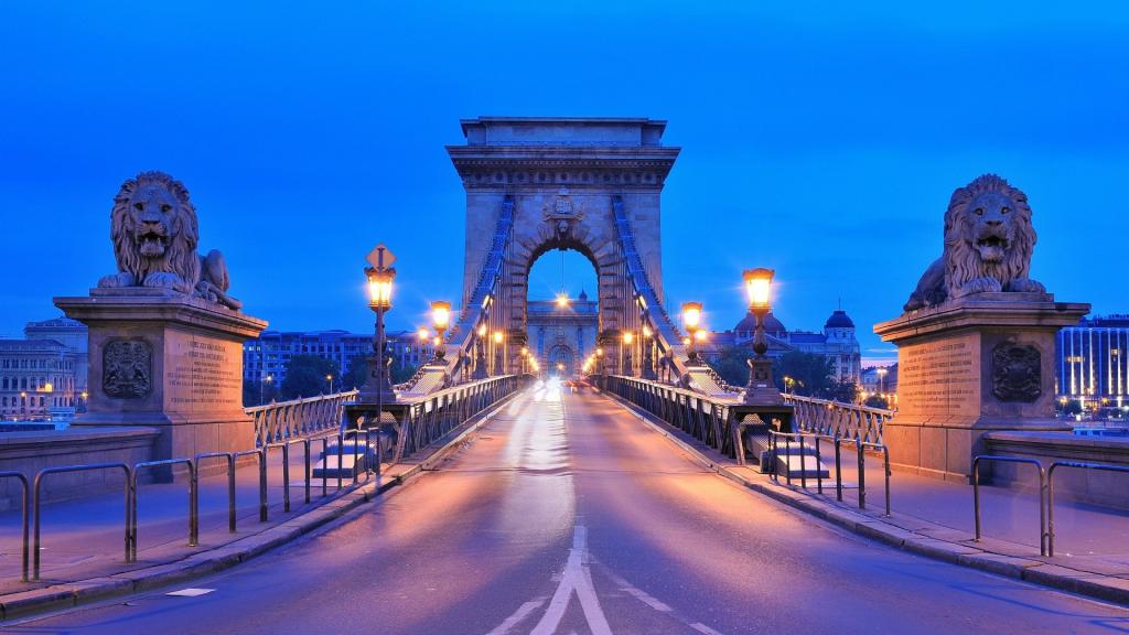 桥梁在匈牙利布达佩斯