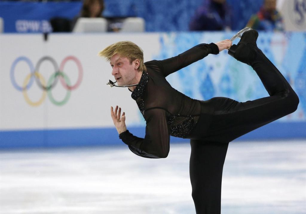Evgeni Plushenko俄罗斯花样滑冰金牌得主在索契奥林匹克
