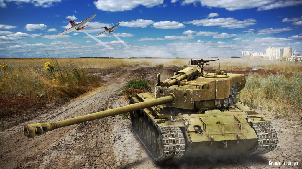 坦克世界：在沙漠中的坦克