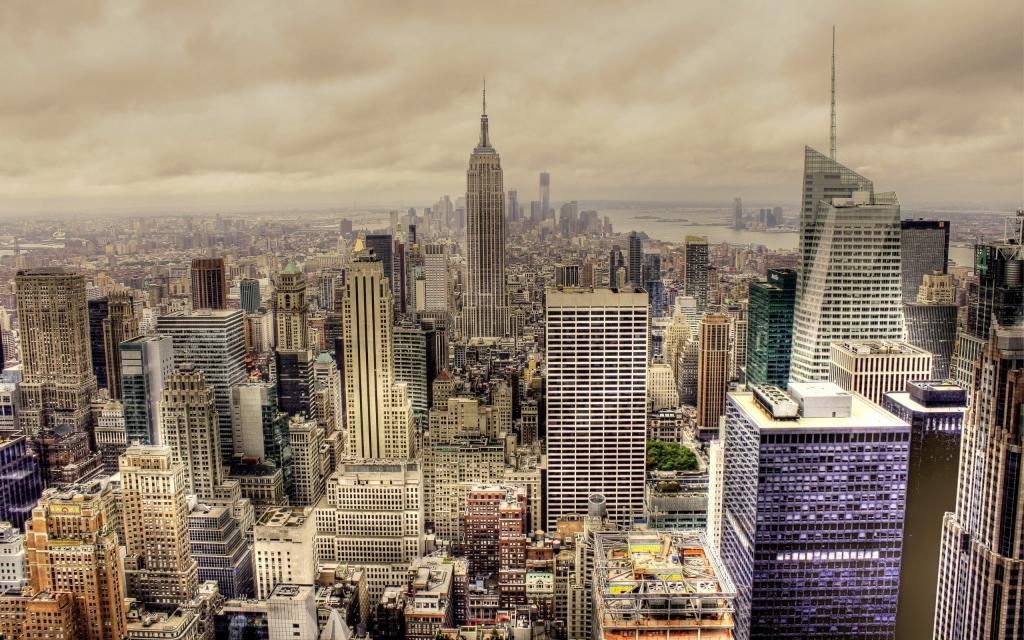 纽约，HDR照片的全景