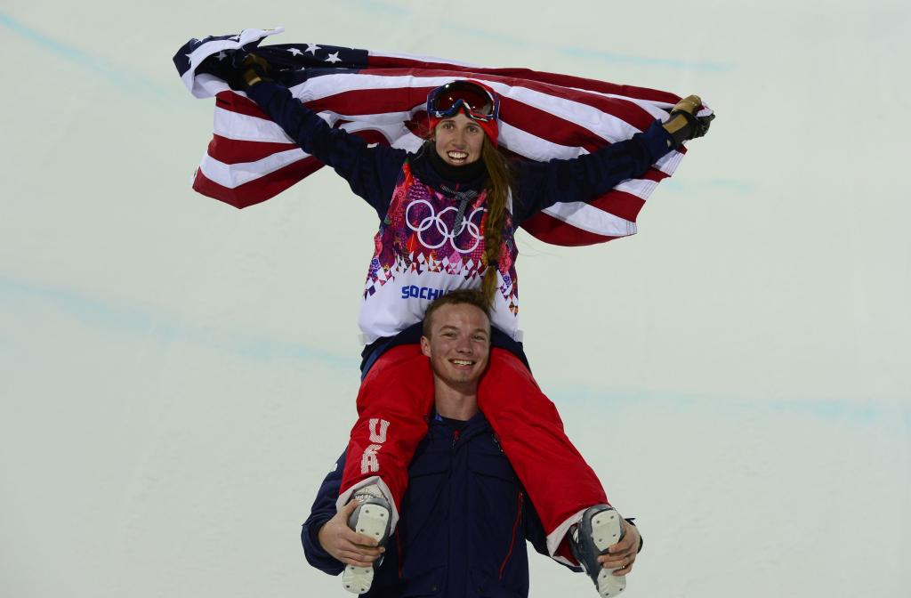 美国自由职业者马迪鲍曼在索契奥运会上