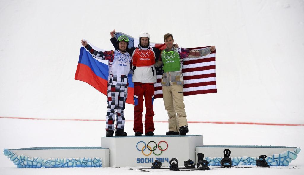 索契奥运会滑雪板纪律尼古拉奥利宁（Nikolai Olyunin）银牌获得者