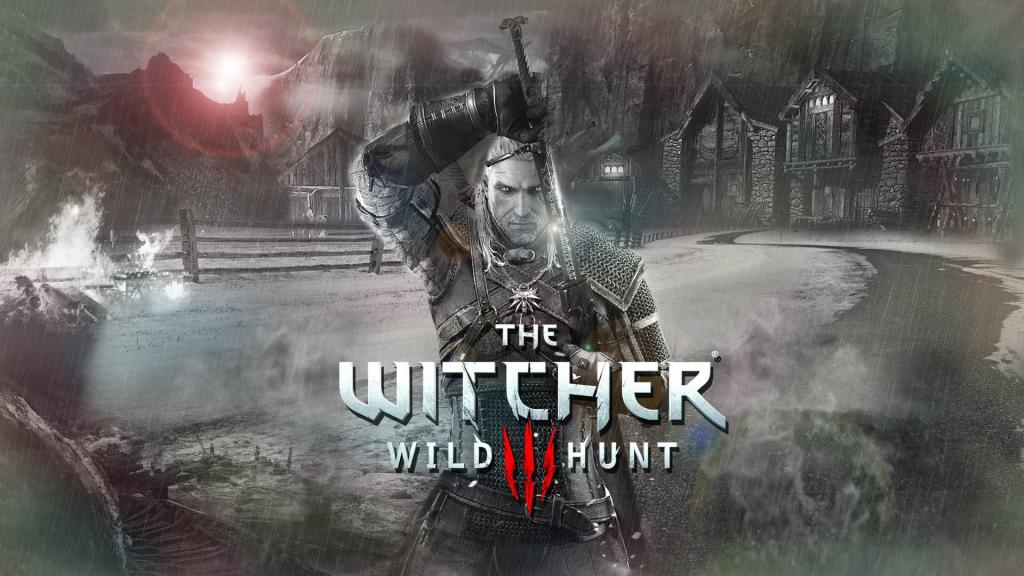 预告游戏“巫师3狂猎”的海报