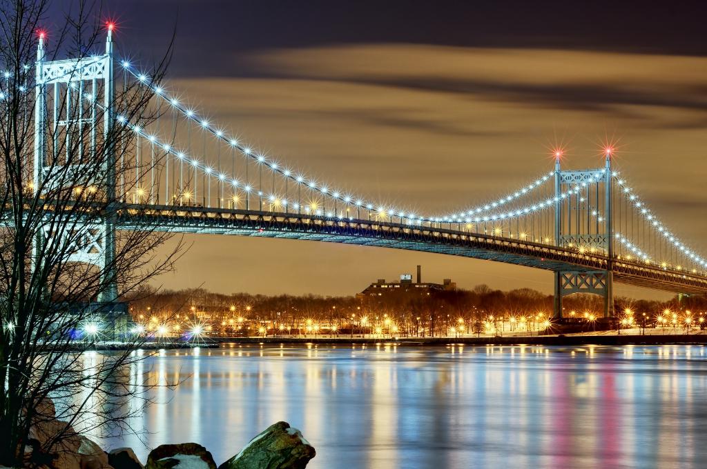 美国纽约桥灯