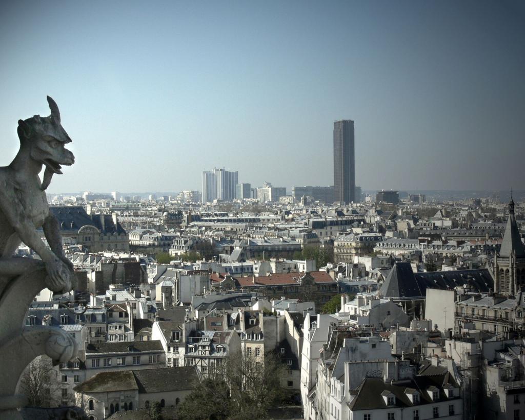 巴黎的视图从高度