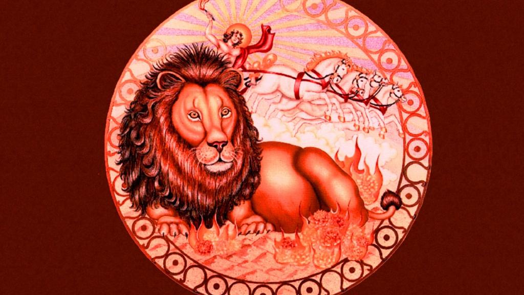 黄道带狮子图画的标志