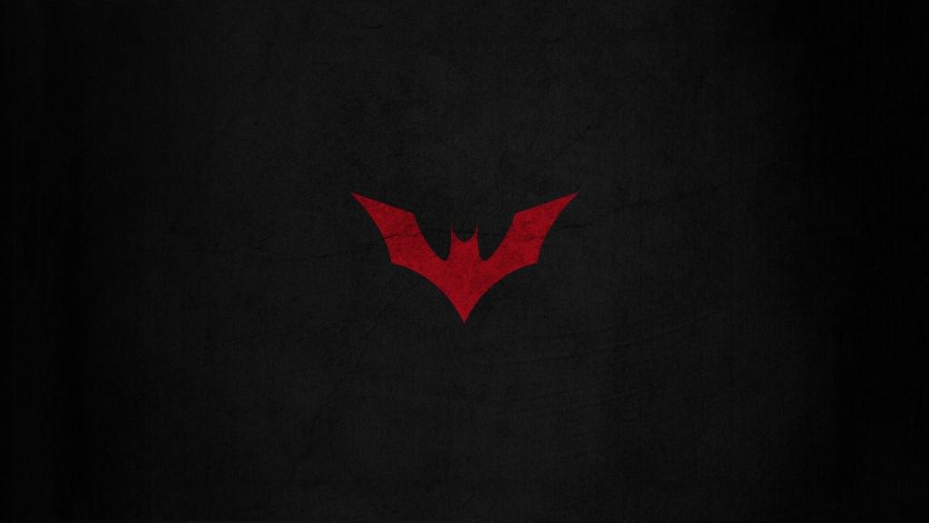 红色蝙蝠，黑色背景