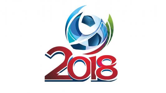 世界杯2018年的标志在白色的