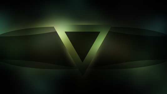 深绿色的三角形