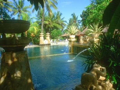 在巴厘岛舒适的酒店