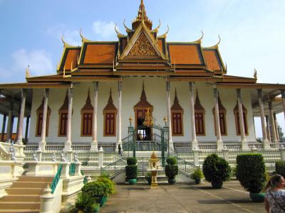 在柬埔寨金边皇宫的寺庙