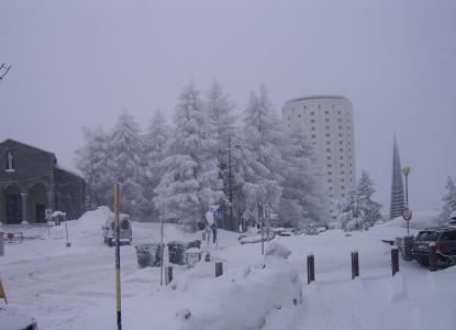 意大利塞斯特雷滑雪胜地的降雪