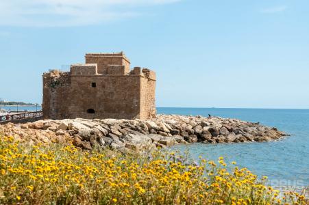 中世纪的帕福斯城堡，塞浦路斯