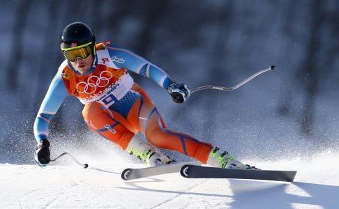 伊维察Kostelic克罗地亚滑雪者银牌在索契2014年