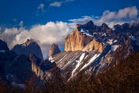 山风景，巴塔哥尼亚智利