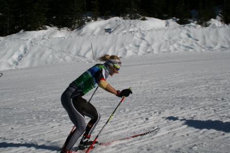 克劳迪娅Nishtad德国滑雪者奥林匹克铜牌在索契2014年