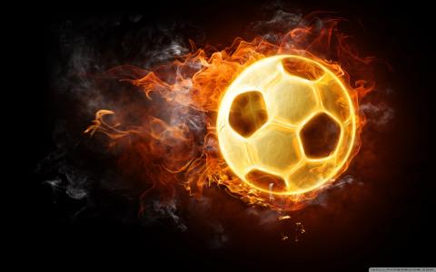 火，火焰，元素，足球