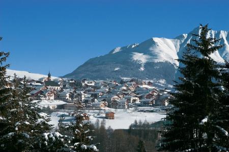 在滑雪胜地Serfaus，奥地利的城市