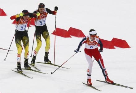 德国滑雪运动员Johannes Ridzek在索契奥运会上