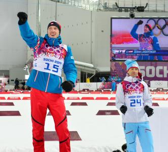 奥地利双人滑运动员Dominique Landertinger获得银牌