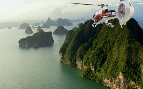 在泰国的直升机