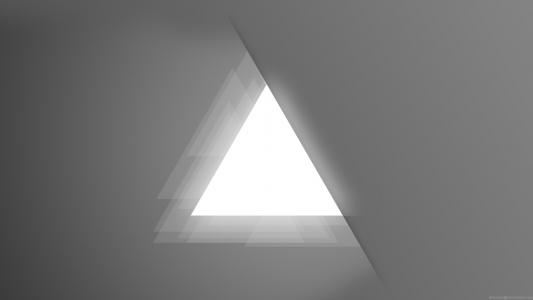 光三角，灰色的背景