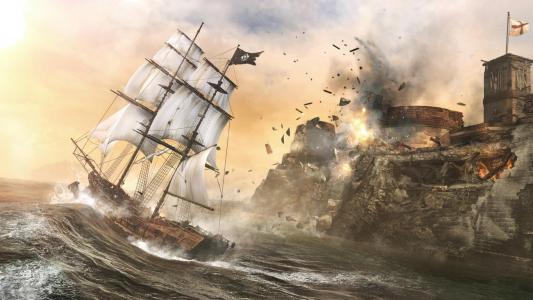 刺客信条IV船攻击了堡垒