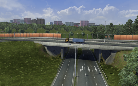 在游戏欧元卡车模拟器2天桥
