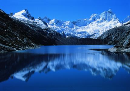 秘鲁的蓝色湖