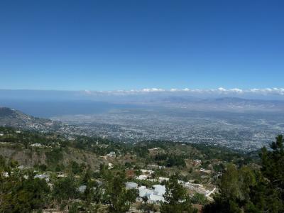 在海地的山地景观
