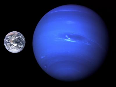 与地球相比，伟大的海王星行星