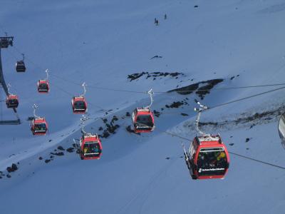奥地利Neustift镇的滑雪缆车