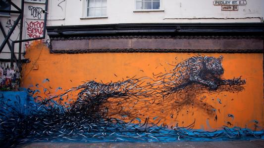 在伦敦的街头艺术