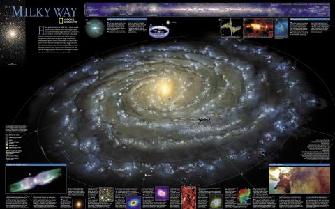 银河系的地图