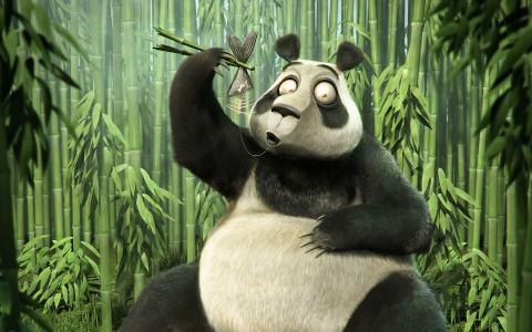 用筷子吃熊猫的熊猫