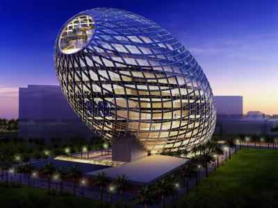 超现代的建筑蛋Cyber​​tecture鸡蛋在印度孟买