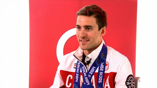 丹尼莫里森加拿大速滑运动员银牌和铜牌在2014年索契奥运会上