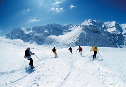 在奥地利Bad Hofgastein度假胜地滑雪