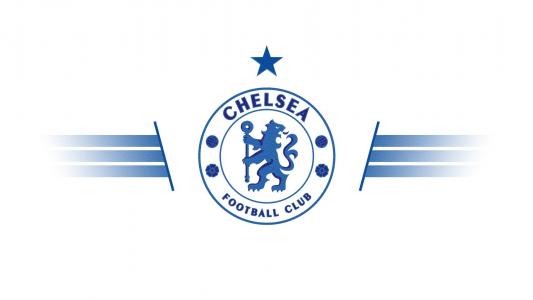 切尔西足球俱乐部，白色的蓝色标志