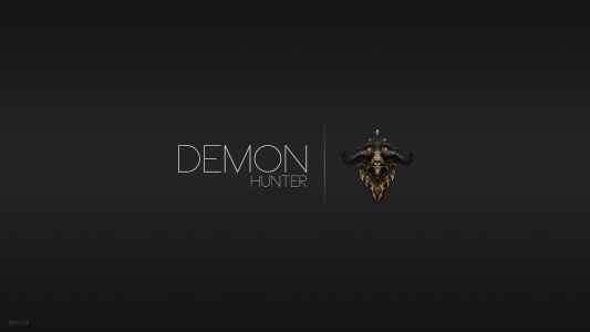 恶魔猎手从游戏“暗黑破坏神3”，灰色的背景