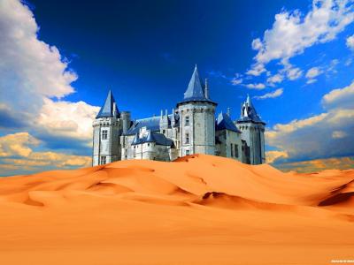 在沙漠中的宫殿