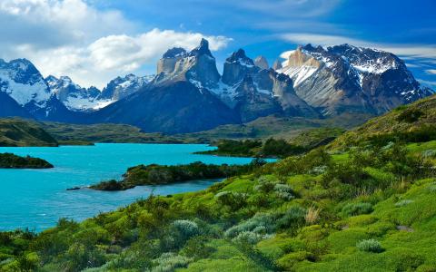 风景秀丽的国家公园托雷斯德尔潘恩，巴塔哥尼亚，智利