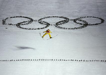 索契奥运会奥林匹克运动员背景下的运动员